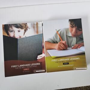 First Language Lessons For The Well Trained Mind Level 2 & 3 Jessie Wise Homesch